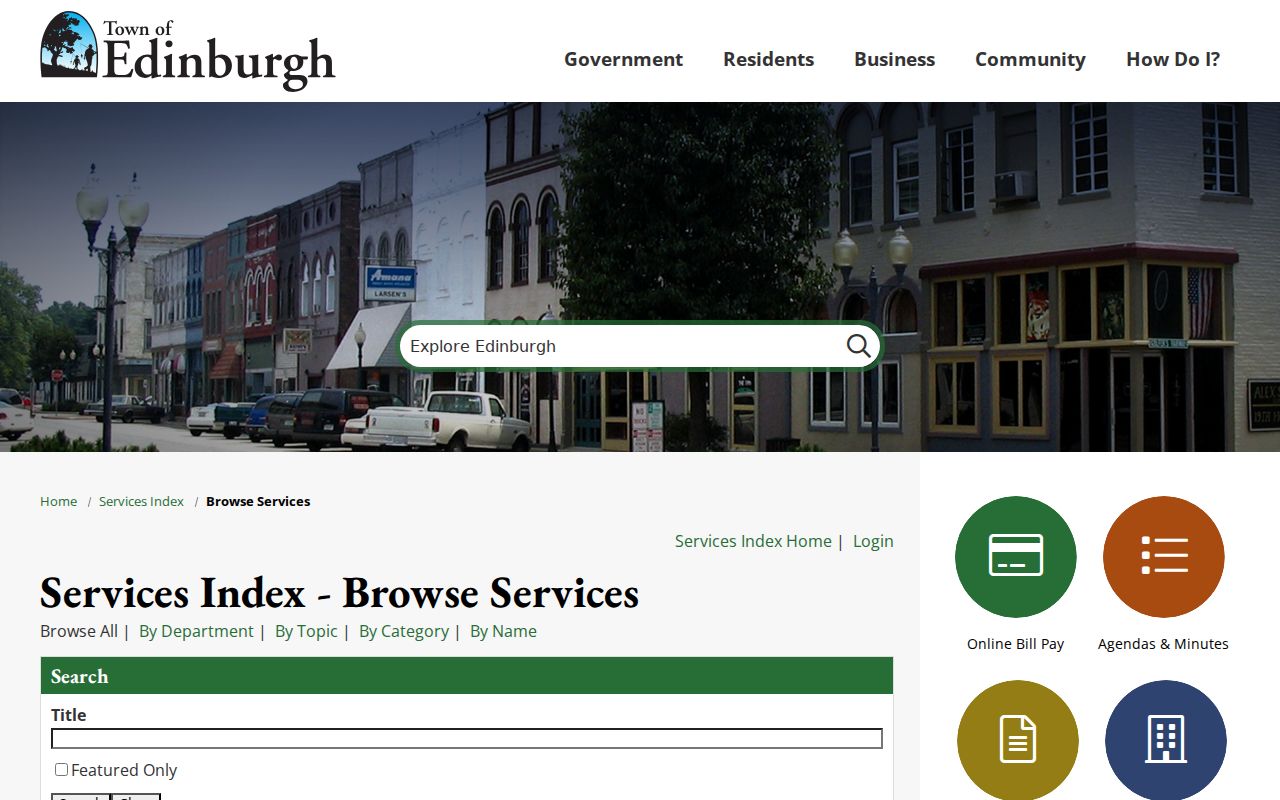 Edinburgh services distinguished from Shelby County traffic warrant lookup